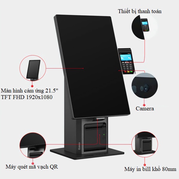 Kiosk lấy số thứ tự Elanda K21 (I5-1235U/8G/256G)