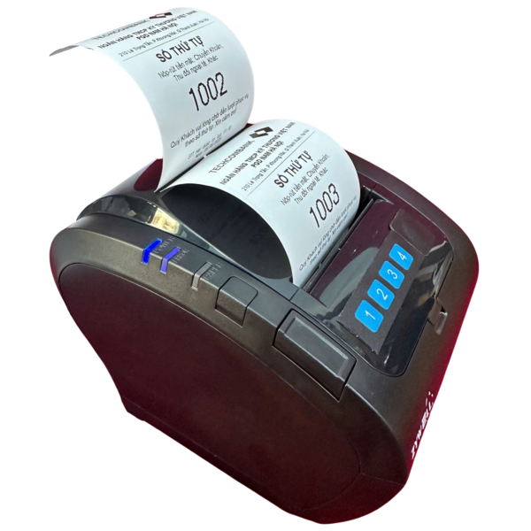 Máy in bấm số thứ tự Zywell ZY307Q